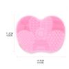 Makeup Brush Mat Soft Silicone Pad Cosmetic Brush Washing Tool with Suction Cups Bathroom Supplies view 2