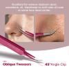 WSYUB Blackhead Remover Tweezers,Professional Facial Blackhead Tweezers,Ingrown Hairs TweezersPimple Popper Tool Kit, Dermatologist Tweezers for Acne Removal, Extraction Tweezers view 4