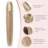 Human Hair Claw Clip Ponytail, Claw Clip Human Hair Ponytail,Effortless Application with Secure Hold,Style in Seconds,Quick Styling Solutions for Busy Lives 18"/113g Golden Brown Mix Bleach Blonde view 4