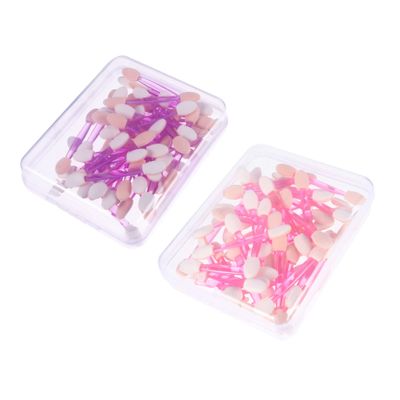 FRCOLOR 100pcs Double-ended Eye Shadow Sponge Applicators Makeup Brush for Versatile Eye Looks Non Soft Tips Lightweight Portable for Daily Use Parties and Special Events