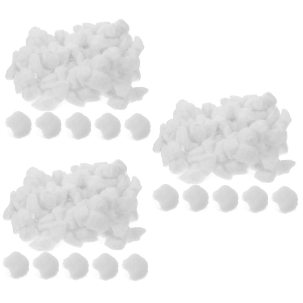 FOMIYES 3pcs Cotton Balls for Makeup Removal Non Medical Soft Gentle for Manicure Nail Art