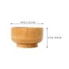 OHPHCALL 1Set Natural Wood Mask Mixing Bowl with Applicator Brush and Scraper Portable DIY Mask Accessories for Home Salon Use Skin-friendly Beauty Tools view 2