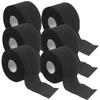 VINTORKY 6rolls Neck Covering Paper for Salon Stretchy Barber Neck Strips Lightweight and Adhesive Bands for Hair Cutting and Color Treatments Black view 1
