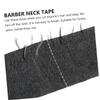 VINTORKY 6rolls Neck Covering Paper for Salon Stretchy Barber Neck Strips Lightweight and Adhesive Bands for Hair Cutting and Color Treatments Black view 2