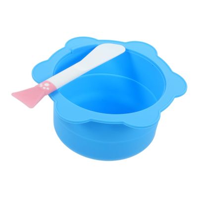 Baluue 1set Silicone Facial Mask Mixing Bowl - Wax Mixing Gadget for Masks Includes Silicone Bowls Sticks Easy to Clean Safe for High Temperatures