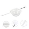 NOLITOY 2pcs Facial Mask Applicator Tool Set Fan Shaped Brush and Glass Bowl for Diy Skin Treatments and Spa Use Comfortable and Material for Application view 4
