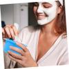 IWOWHERO Silicone Facial Mask Mixing Bowl for Treatments Easy to Clean Wax Melting Bowl with Handle for Face Masks and Wax Melting Blue Design view 4