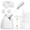 Pjordo Facial Steamer Spa Kit, Nano Ionic Face Steamer for Deep Cleaning Unclogs Pores, Warm Mist Humidifier Steamer for Face Home Sauna SPA, Self Care Valentines Day Gifts for Women view 1