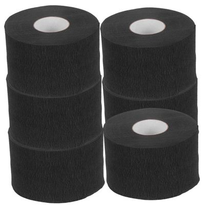 Baluue 6rolls Disposable Stretchy Neck Paper Strips for Hair Salons Barber Neck Covering Paper Haircut Protector for Loose Hair and Drips Suitable for All
