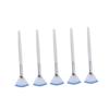 BIUDECO 5pcs Fan-shaped Facial Mud Mask Brushes Soft Flexible Bristles for Easy Application Skin Care Tool for Professionals and Makeup Beginners White view 1