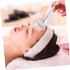 BIUDECO 5pcs Fan-shaped Facial Mud Mask Brushes Soft Flexible Bristles for Easy Application Skin Care Tool for Professionals and Makeup Beginners White view 4