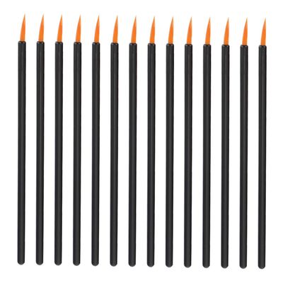 BIUDECO 100pcs Practical Eyeliner Brushes Disposable Fiber Liquid Eyeliner Applicators for Precise Application for Makeup Artists Home Use