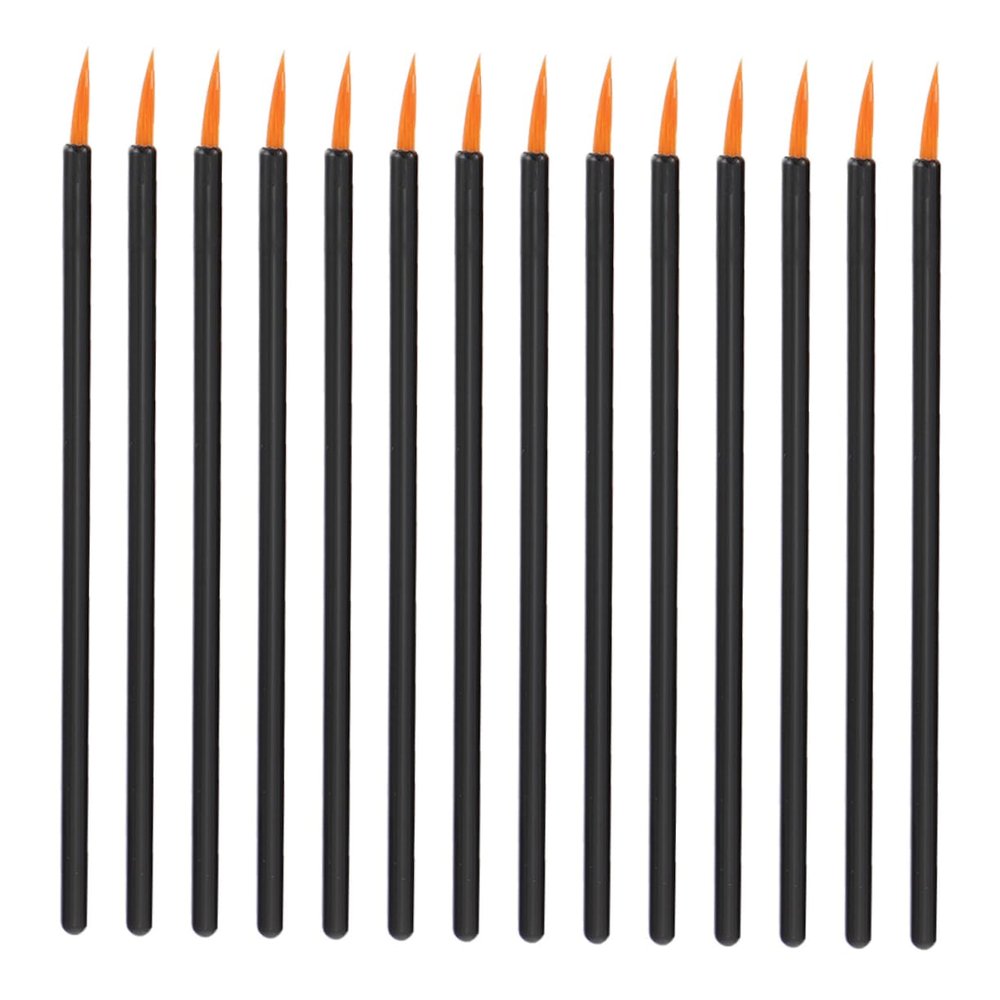 BIUDECO 100pcs Practical Eyeliner Brushes Disposable Fiber Liquid Eyeliner Applicators for Precise Application for Makeup Artists Home Use