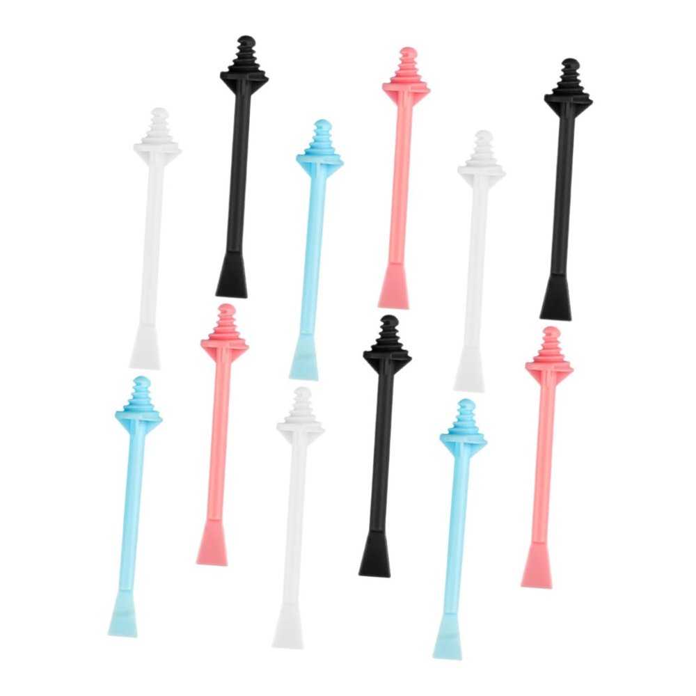 PLAFOPE 12pcs Nose Wax Sticks Dual Purpose Wax Applicator for Hair Removal Nostril Cleaning Disposal Rods for Men Grooming