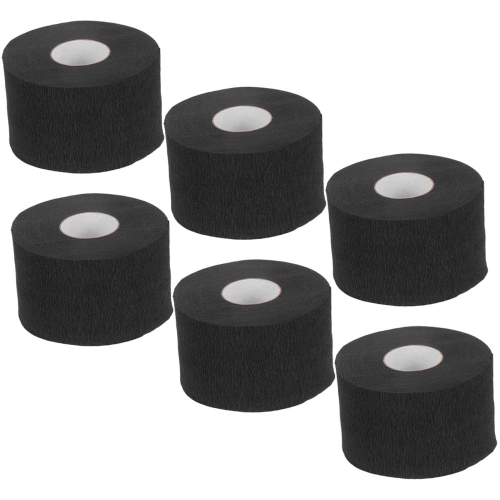 FRCOLOR 6rolls Hairdressing Neck Wrap Barber Neck Strip Stretchy Paper for Salon Use