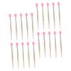 FOMIYES 20pcs Mini Silicone Lip Brush for Lipstick Makeup Applicator Gold Powder Tip to Use view 1