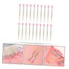 FOMIYES 20pcs Mini Silicone Lip Brush for Lipstick Makeup Applicator Gold Powder Tip to Use view 3