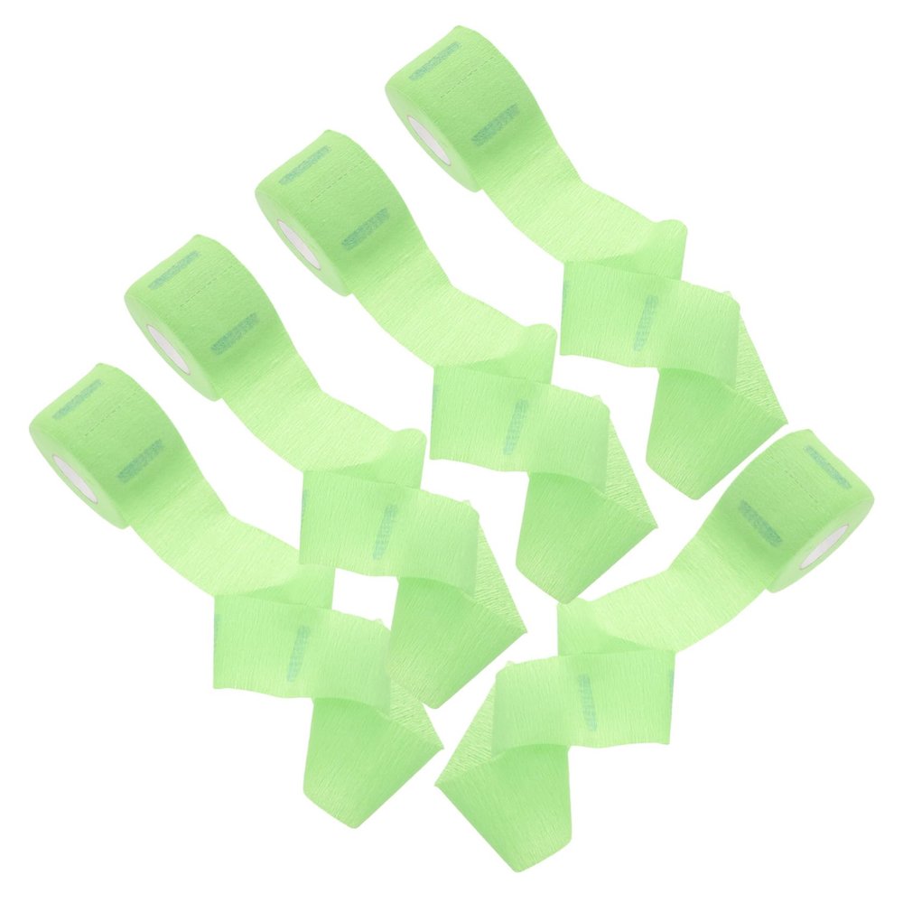 FRCOLOR 5rolls Disposable Haircut Neck Strips Flexible Neck Protector Paper for Salon Use for Haircuts and Hairdressing Prevents Hair Scatter Clean and Safe