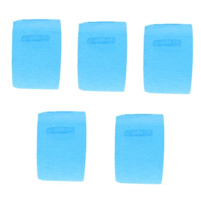 NOLITOY 5rolls Disposable Hairdressing Neck Papers of Protective Neck Strips and Elastic Covering Paper for Haircuts and Salon Use Blue