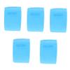 NOLITOY 5rolls Disposable Hairdressing Neck Papers of Protective Neck Strips and Elastic Covering Paper for Haircuts and Salon Use Blue view 1