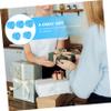 NOLITOY 5rolls Disposable Hairdressing Neck Papers of Protective Neck Strips and Elastic Covering Paper for Haircuts and Salon Use Blue view 2