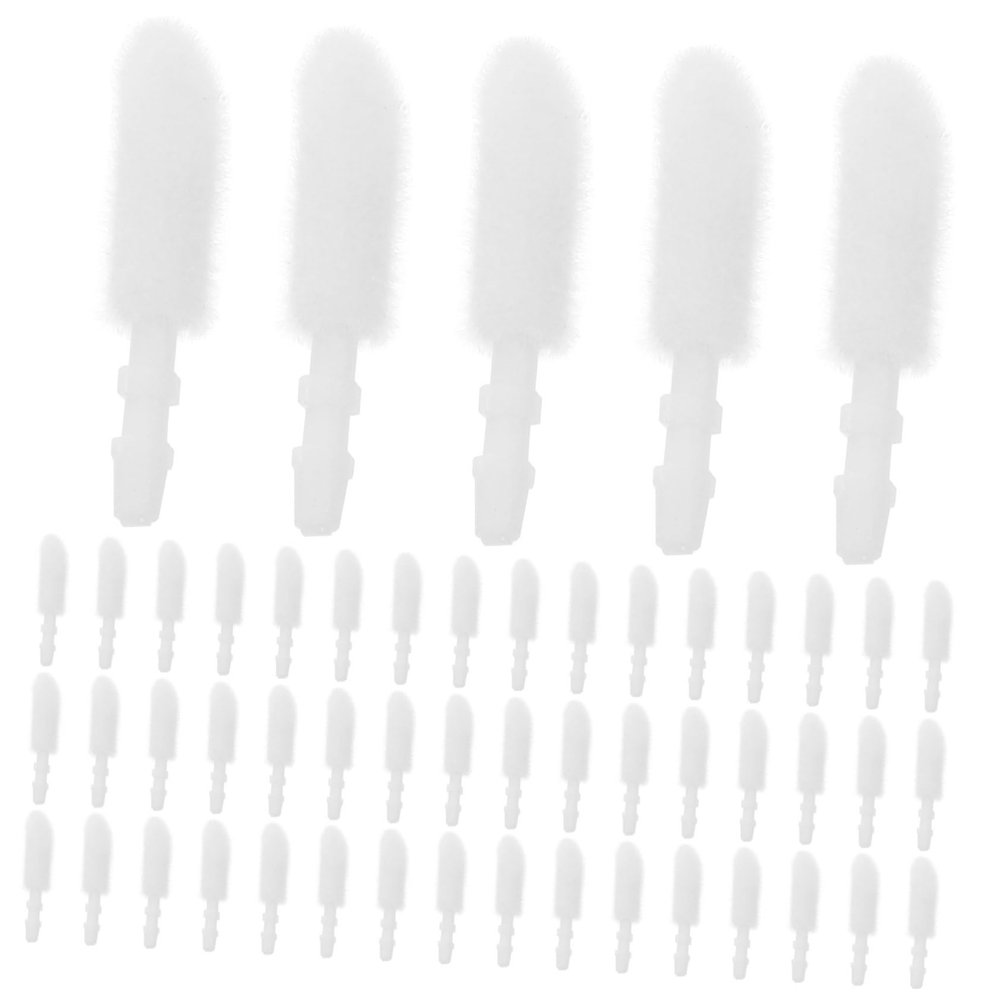 VINTORKY Supple Lip Brush Heads 300pcs Disposable Lip Brush Flocking Home Professional Use