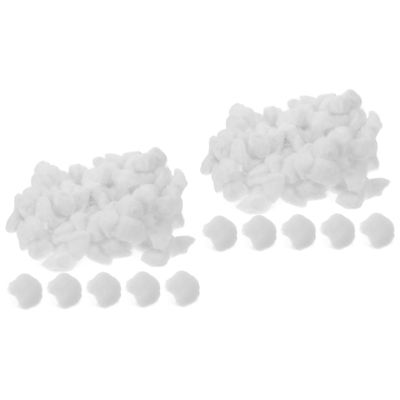 FOMIYES 2pcs Makeup Remover Cotton Balls Face Cleaning Lint Cotton Pads Facial Pads Absorbent Mini for Manicure