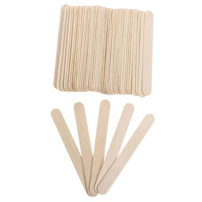 FOMIYES Wooden Wax Sticks Applicators for Hair Removal Smooth Spatulas for Body Waxing Safe and Hair Removal Tools Sticks Box