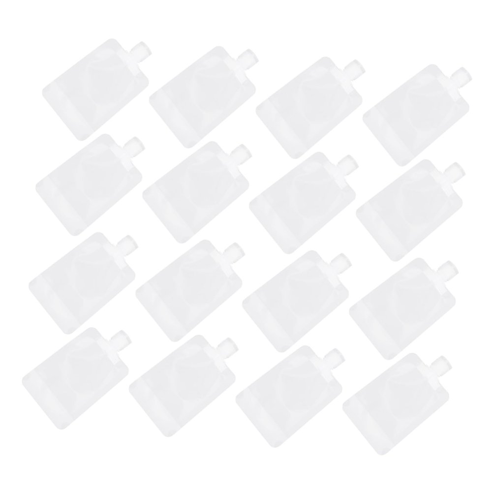 NOLITOY 20pcs Disposable Empty Squeeze Pouches for Lotion Shampoo and Conditioners Travel-friendly Leak-resistant Design for Convenient Packing of Toiletries
