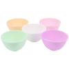 Baluue 5pcs Silicone Face Mask Mixing Bowls Soft Diy Cosmetic Tools for Facial Masks Products Easy to Clean Flexible Design for Use view 1