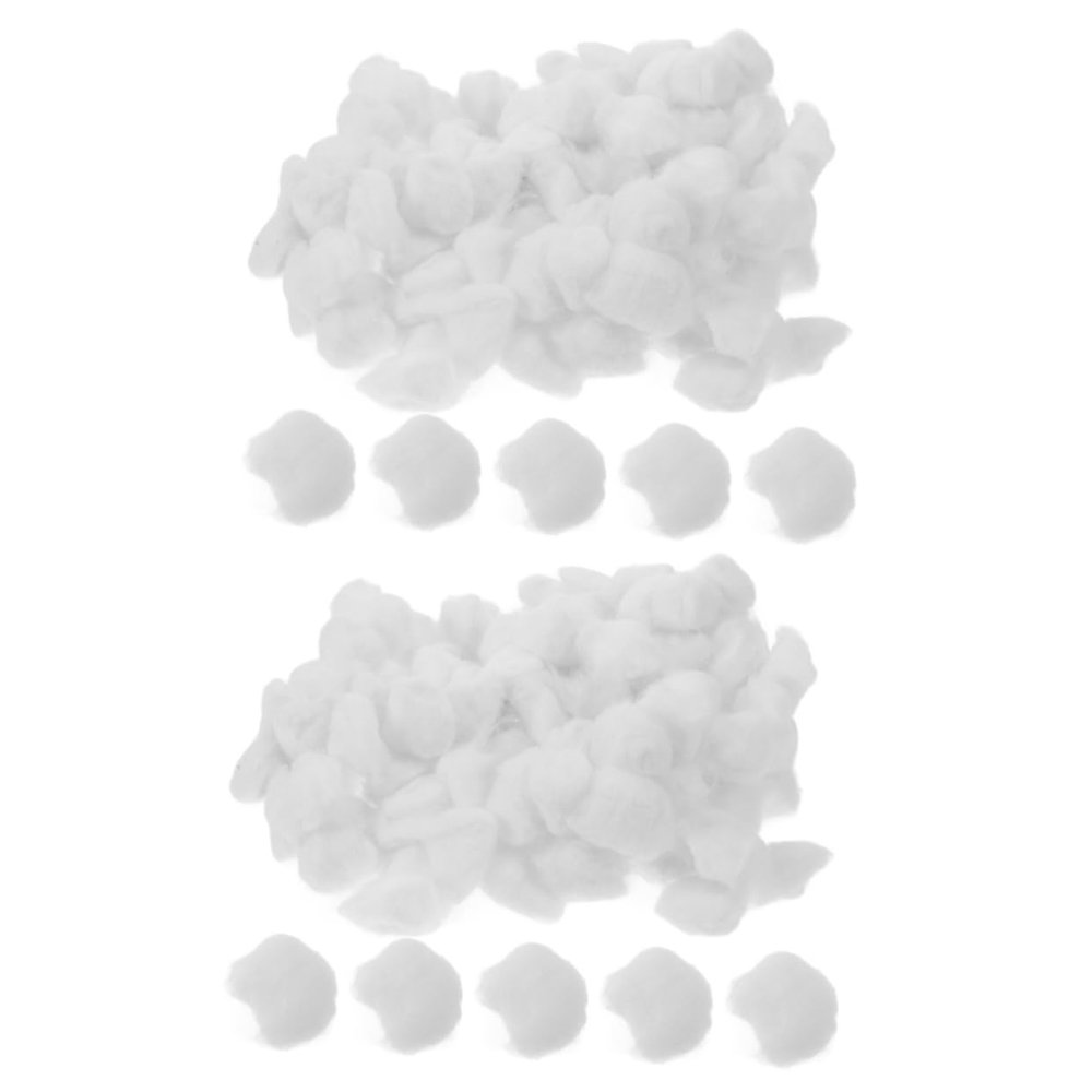 Baluue 2pcs Cosmetic Cotton for Makeup Cleaning Soft Absorbent Pack Multi-Function Degreasing Cotton for Skincare and Nail Art