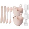 BIUDECO 2sets Silicone Face Mask Mixing Bowls with Brush Diy Facial Mixing Tool for Home Versatile Supplies for Skincare Enthusiasts and for Friends view 1