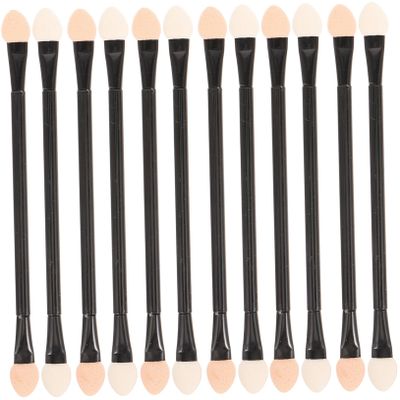 FOMIYES Double-ended Makeup Brush Set 30pcs Disposable Eyeshadow Sponge Applicators for Eye Makeup