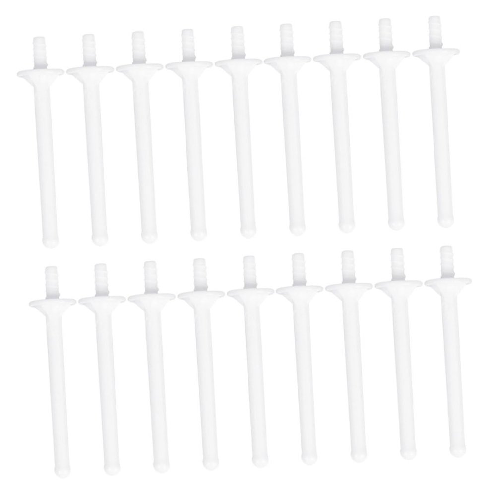 Baluue 60pcs Disposable Plastic Nose Hair Wax Sticks Nasal Hair Removal Applicators for Safe and Smooth Nostrils Cleaning User-friendly Waxing Tool