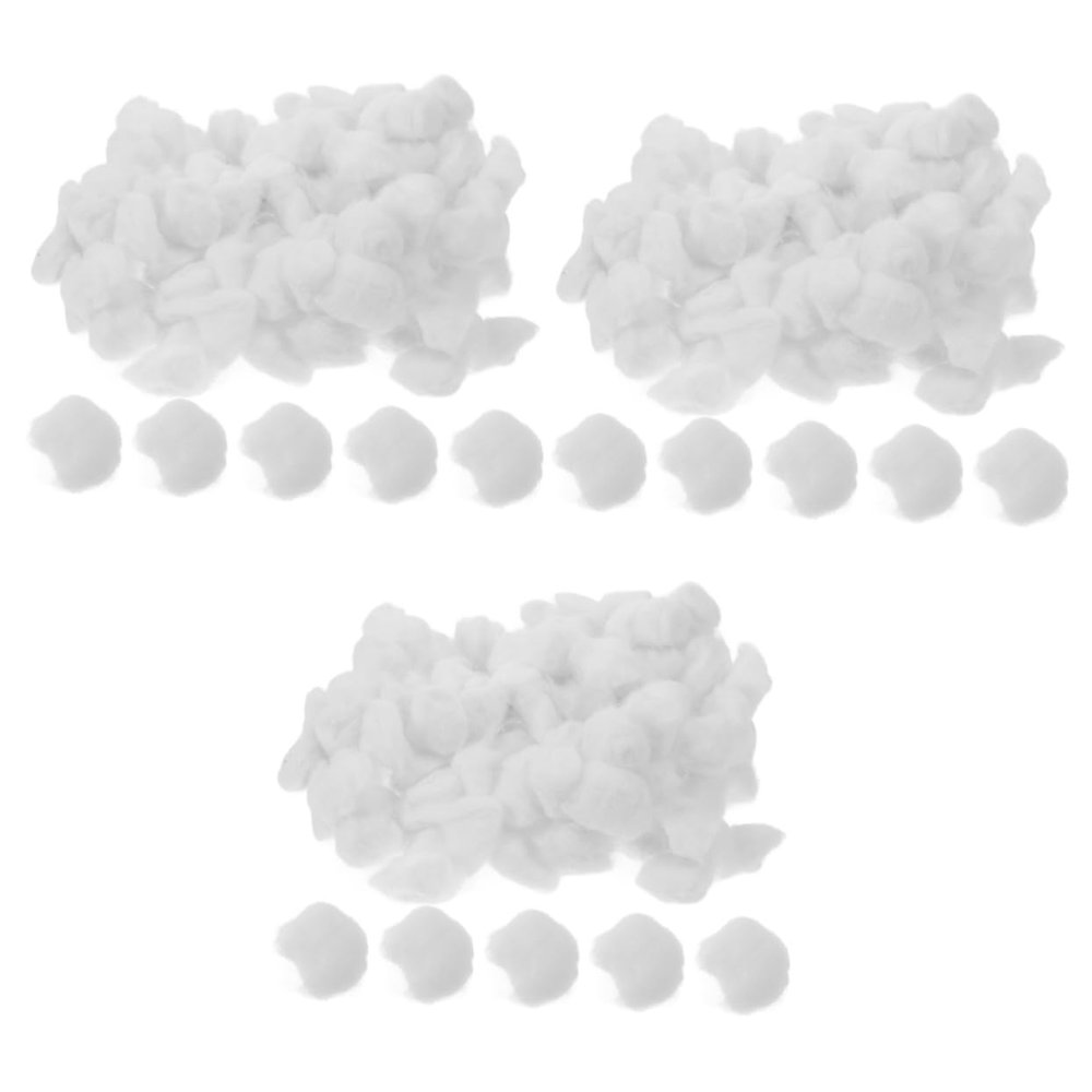 Baluue 3pcs Mini Cotton for Makeup and Manicure Pack of Absorbent Cotton for Daily Skincare and Cleaning Use for Spas and Salons