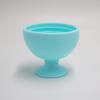 Baluue 2pcs Silicone Makeup Sponge Holders Elegant Organizers for Beauty Sponges Easy Clean Brush Cleaning Bowl with Suction Base Mint Blue Pink Colors view 4