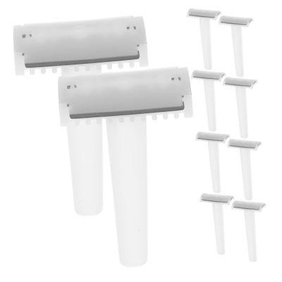 FRCOLOR 10pcs Hair Razor Women Disposable Razor Facial Hair Remover for Women Double Sided Shaver for Underarm Bikini Line Small and Compact