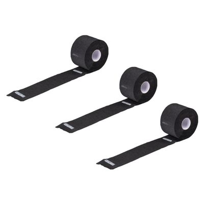 VINTORKY 3 Rolls Barber Neck Strips Hair Cutting Collar Paper Black Stretchy Hair Wrap
