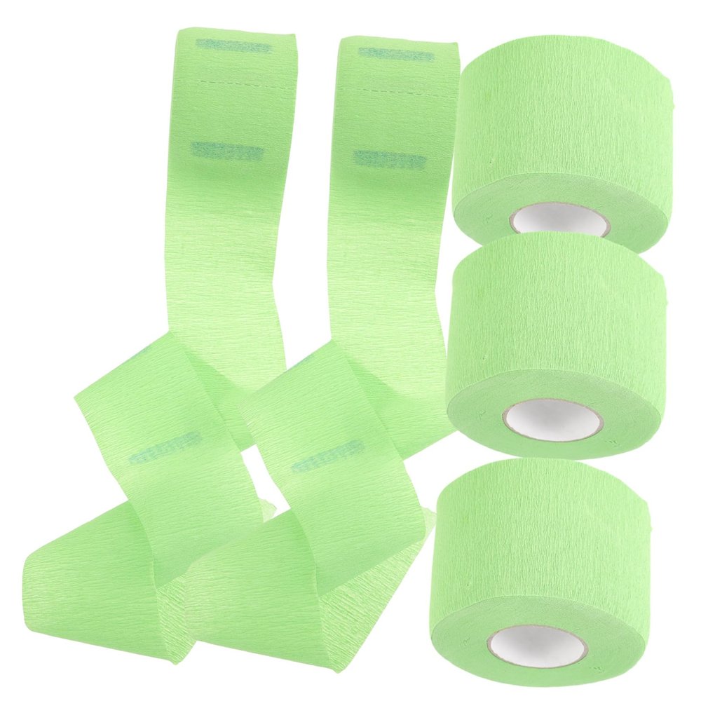 FOMIYES 5rolls Barber Neck Strips Disposable Haircut Neck Paper Barber Wrapping Paper Salon Hairdressing for Hair Cutting