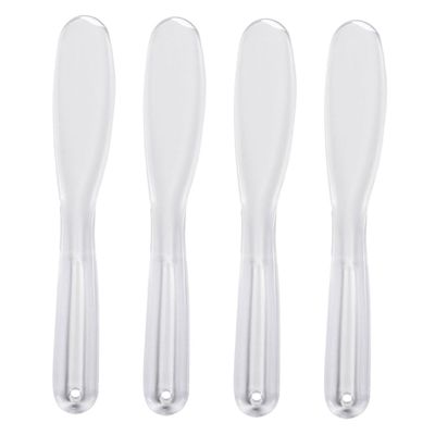 Baluue 4pcs Plastic Facial Mask Mixing Spatula Set Diy Mask Tool Safe Reusable Mask
