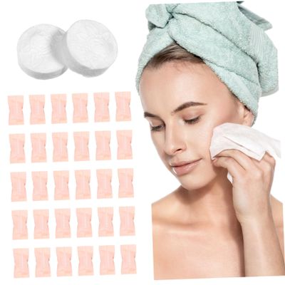 Baluue 100pcs Compressed Towels Disposable Travel Face Towels Compact Tissue for Camping Emergencies Individual Wrapping for Cleanliness and Convenience