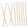 FOMIYES 100pcs Disposable Cotton Swabs Double Ended Bamboo Sticks for Care Soft and Skin-friendly for Newborn Hygiene view 1