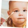 FOMIYES 100pcs Disposable Cotton Swabs Double Ended Bamboo Sticks for Care Soft and Skin-friendly for Newborn Hygiene view 2