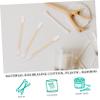 FOMIYES 100pcs Disposable Cotton Swabs Double Ended Bamboo Sticks for Care Soft and Skin-friendly for Newborn Hygiene view 4