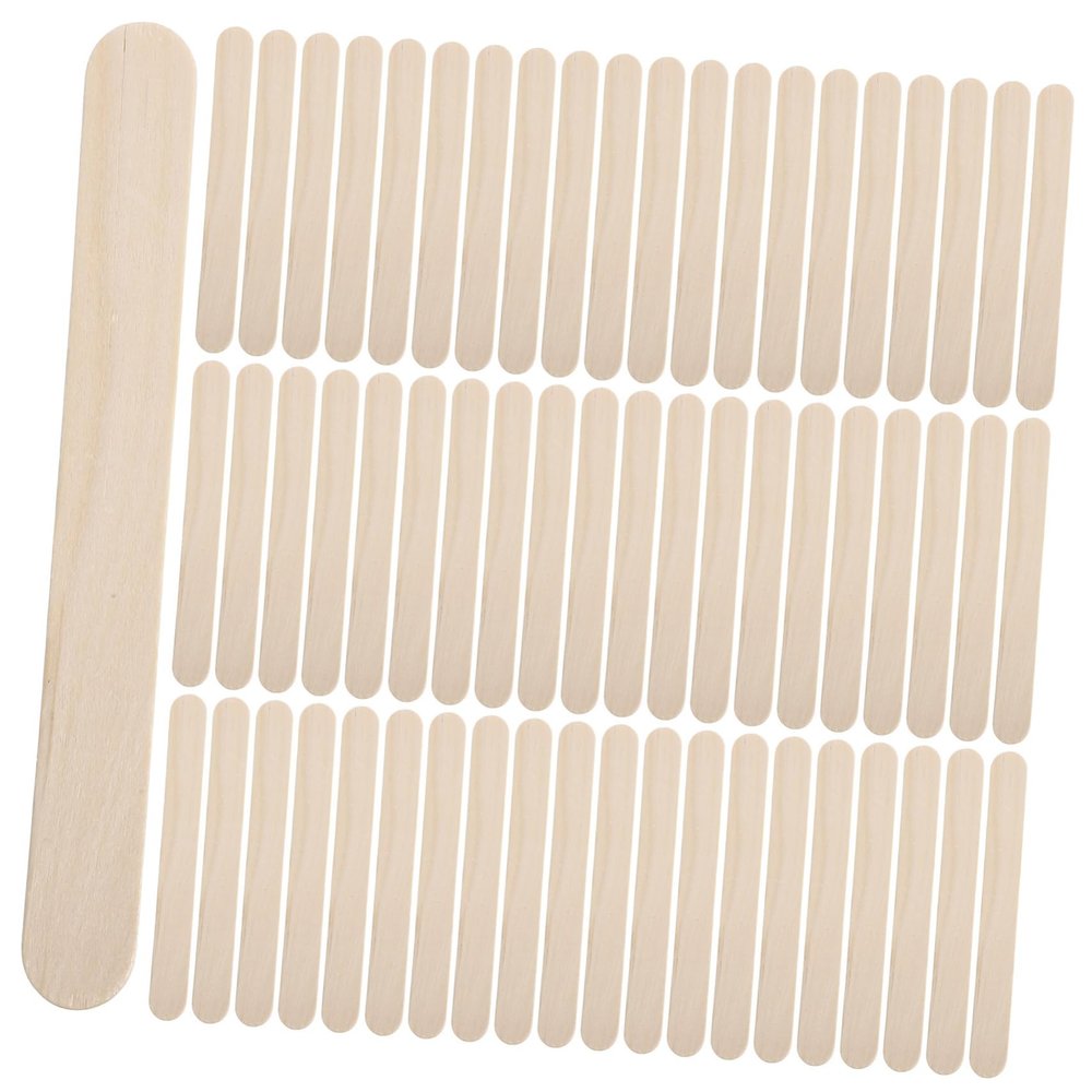 Baluue Wooden Hair Removal Waxing Rods Smooth Applicators for Body Hairs Safe for Skin