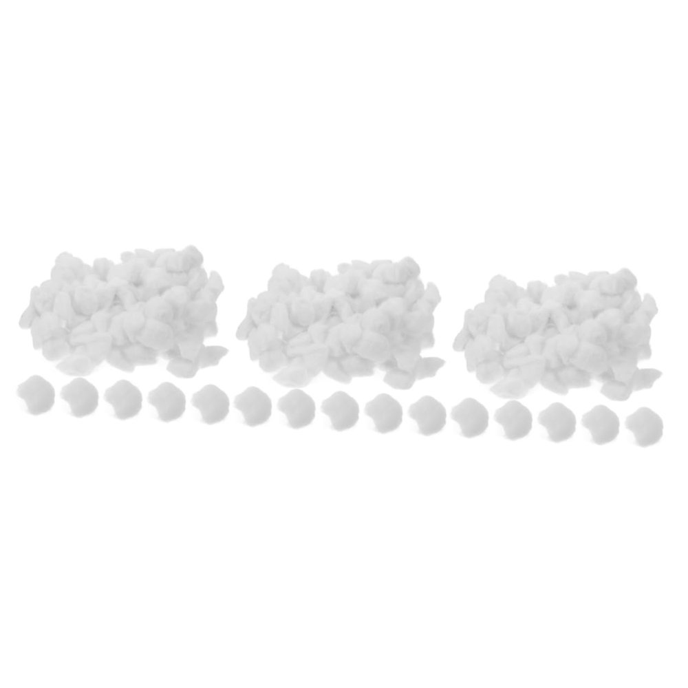 FRCOLOR 3pcs Beauty Caring Cotton Soft Gentle Non-Medical Pack for Makeup Nail Art Daily Cleaning for Convenient