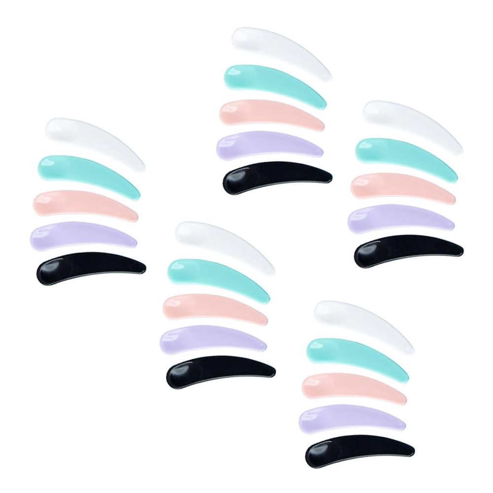 Baluue 200pcs Face Cream Spoons Versatile Makeup Spatulas for Easy Application of Face Masks Creams and Cosmetics White Black Travel-friendly Design