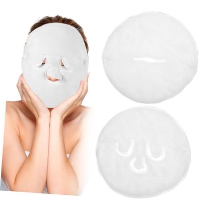 FOMIYES 2pcs Facial Hot Compress Towel Mask Face Towel Mask Steam for Skin Care Soft