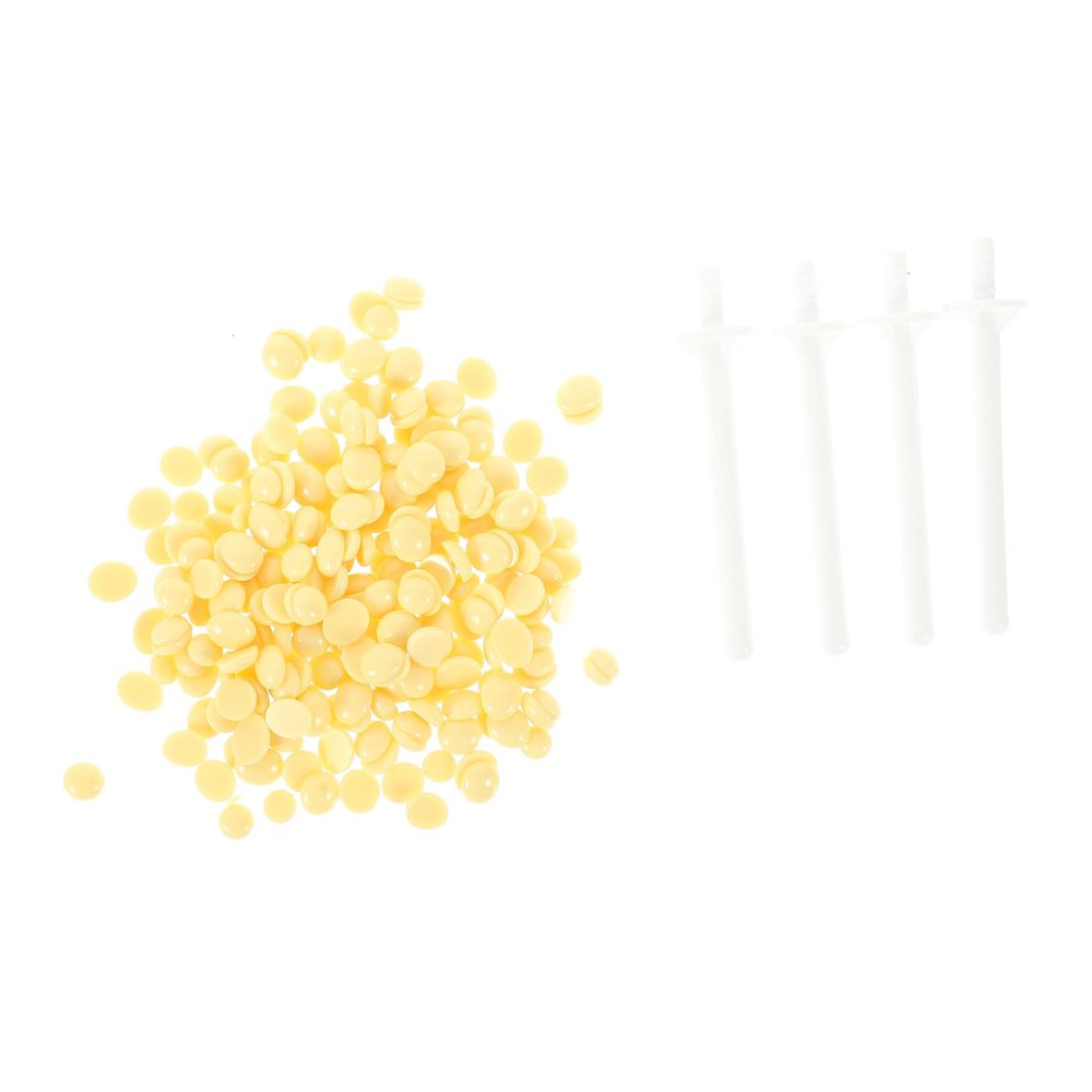 FRCOLOR 4sets Disposable Nose Hair Wax Kit Nose Hair Removal Tool Smooth Wax Beads for Men for Home Waxing and Travel Use