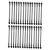 Gogogmee 30pcs Dual-sided Disposable Eyeshadow Applicators Lightweight Makeup Sponge Sticks for Easy Application for Travel and Everyday Use Black Makeup Tool view 1